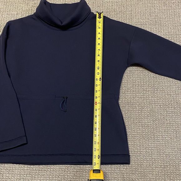 Nike Sweater Womens Size Small Dri-FIT Therma Flex Training Cowl Sweatshirt Blue - Picture 2 of 11